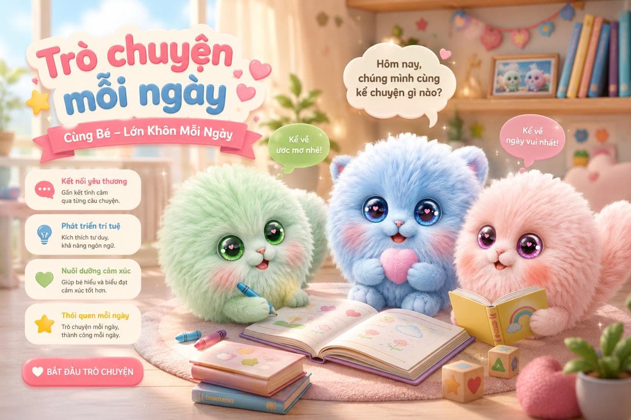 Robot Cuppy, người bạn AI mỗi ngày của bé